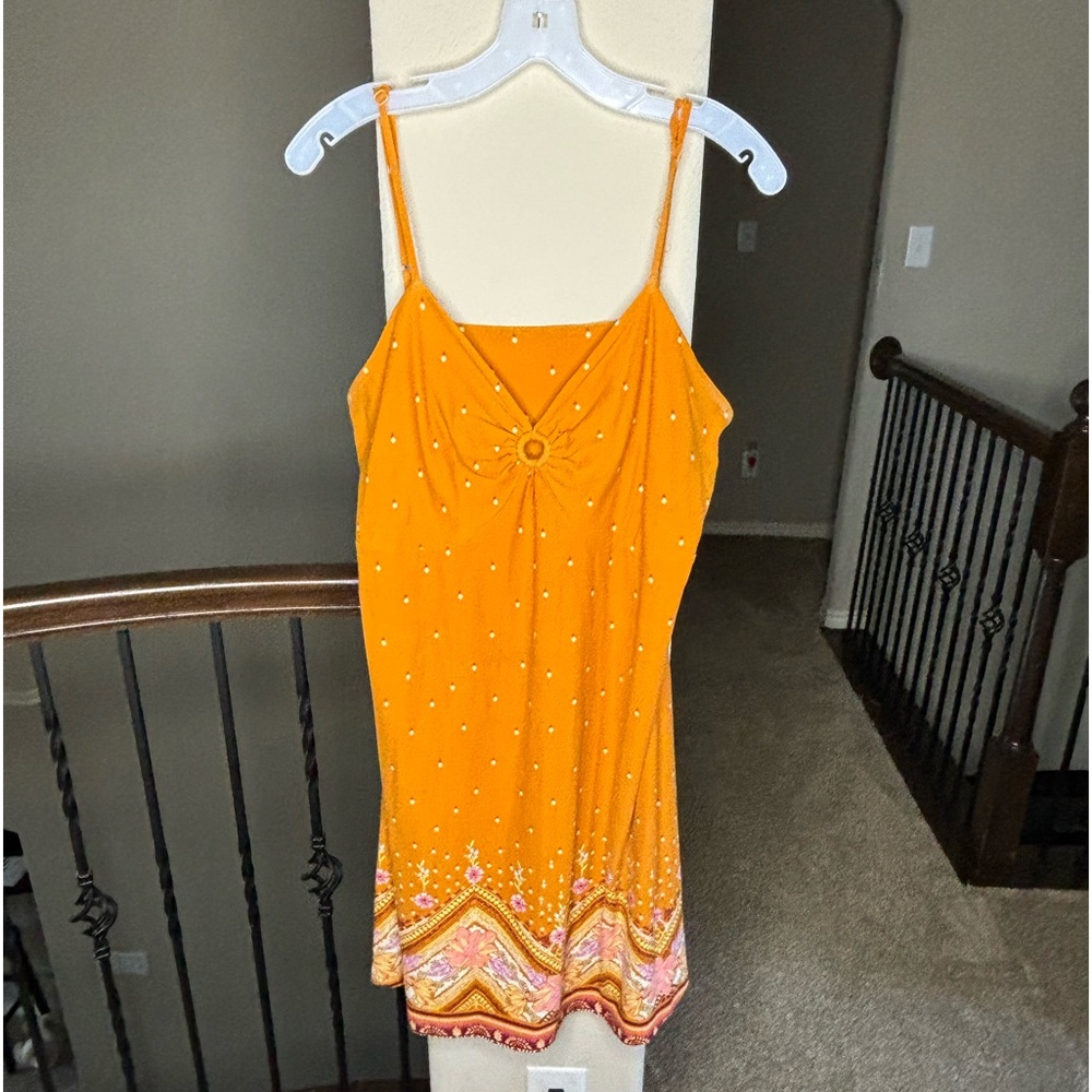 Mudd Floral Geometric Pattern Dress Size XXL Spring Summer Bohemian